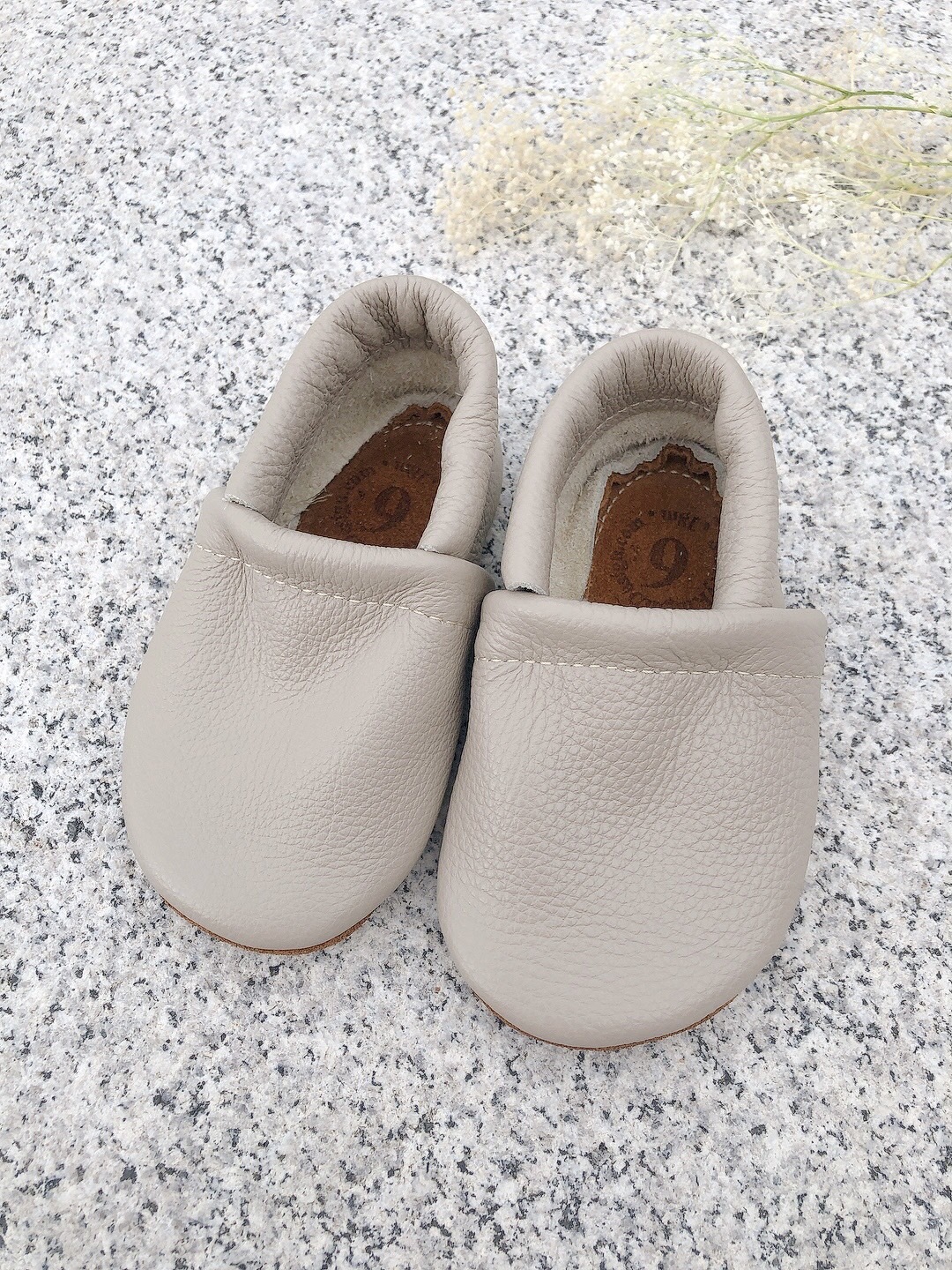 美國Starry Knight Design 真皮學步鞋 - Beige