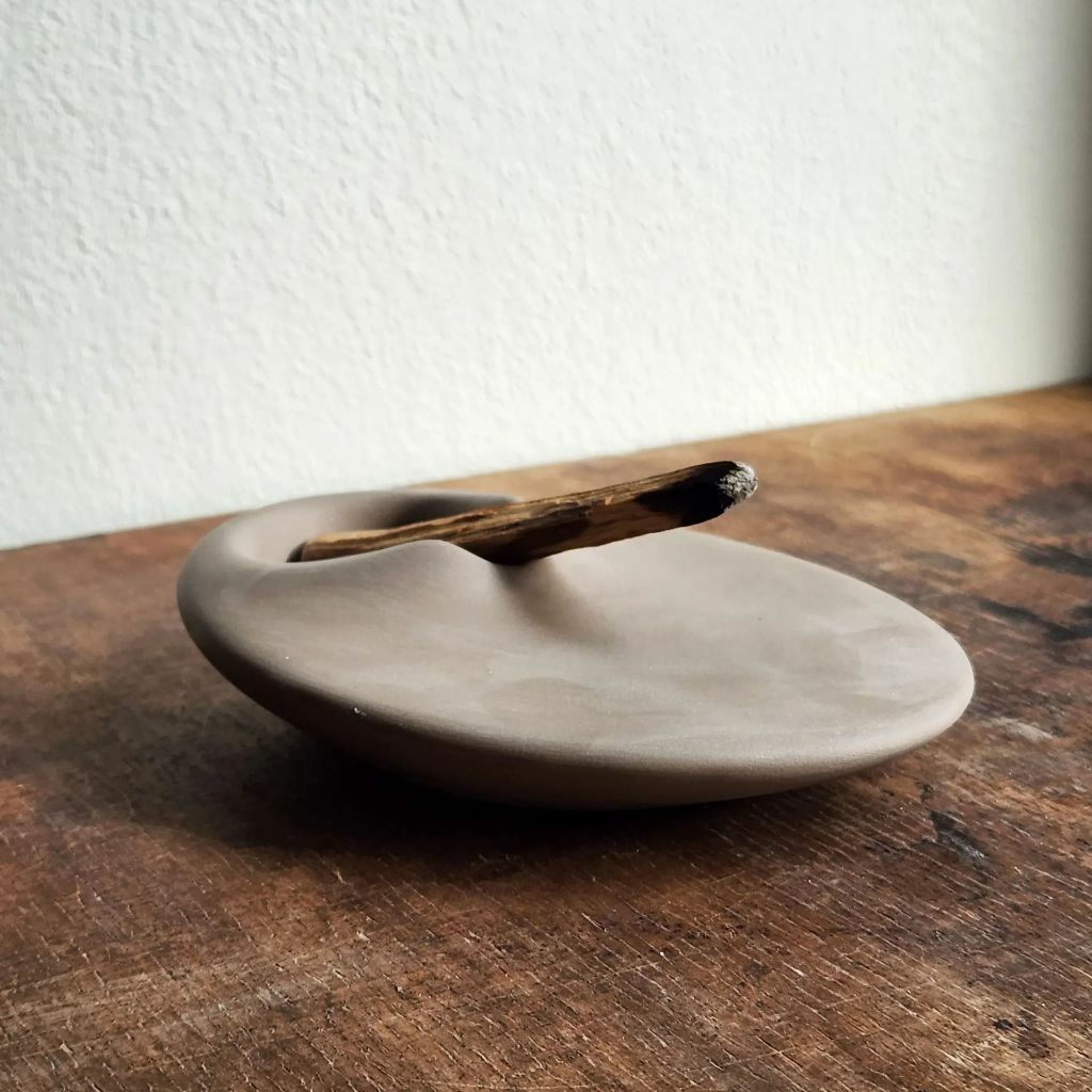 居家儀式感 Palo Santo holder 聖木盤 陶瓷聖木托盤 聖木架 淨化 鼠尾草 淨化盤 香氛 家居