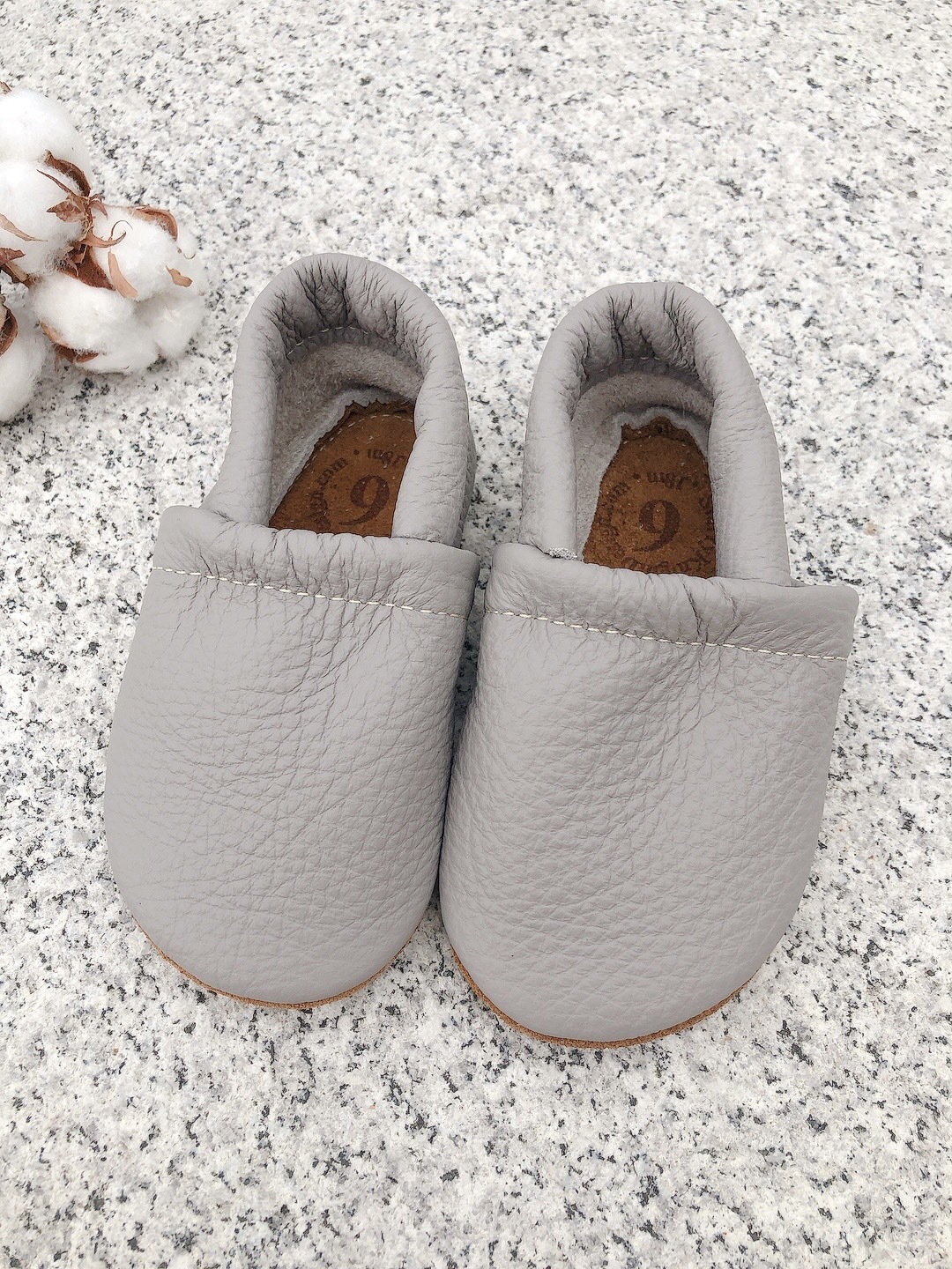 美國Starry Knight Design 真皮學步鞋 - Mushroom