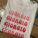 [S] ARMANI EXCHANGE WHITE RELAXED FIT T-SHIRT WITH ROUND NECK AND LOGO, 3DYT66-YJ3SZ-1000 (SAX356)