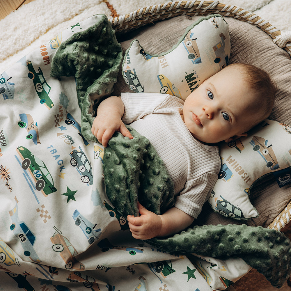 La Millou 單面巧柔豆豆毯｜賽車總動員｜抹茶鮮牛奶