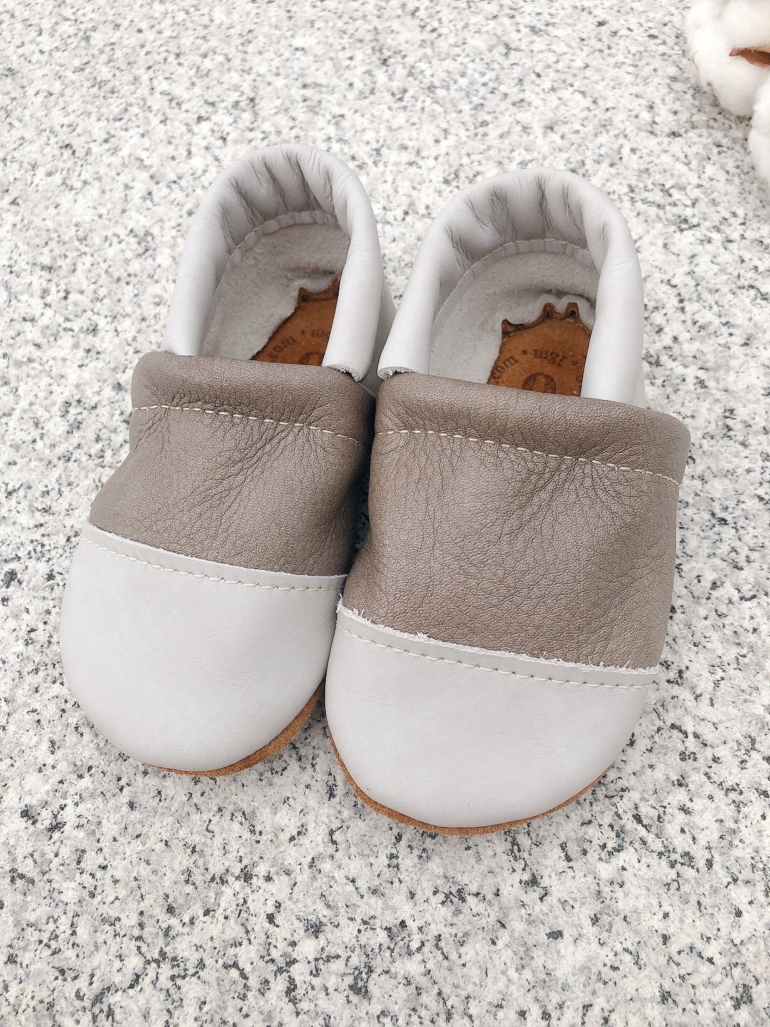 美國Starry Knight Design 真皮雙色學步鞋 - Bone&Dovetail