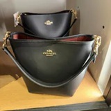 [S] COACH IM/BLACK CT801 LTH CITY BCKT, 196395421824 (SCO1146)