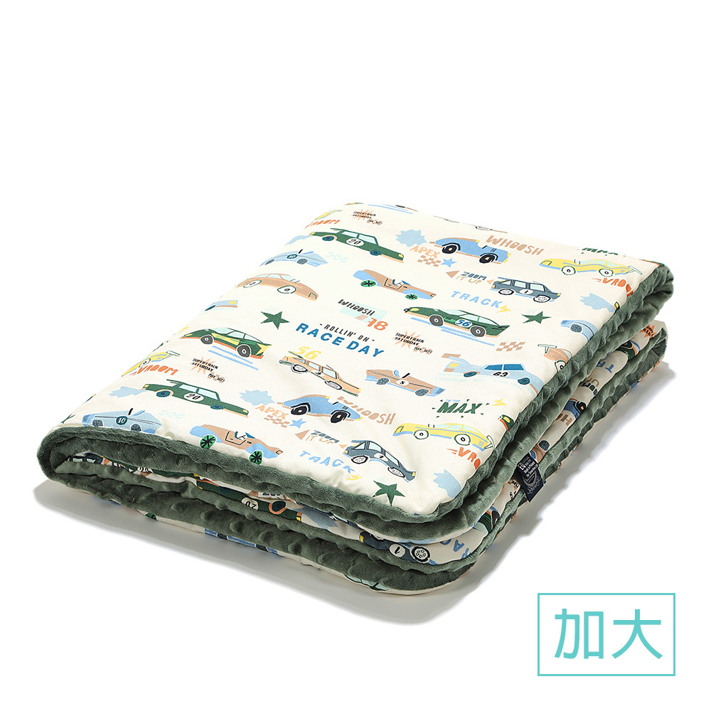 La Millou波蘭 暖膚豆豆毯加大｜賽車總動員｜抹茶鮮牛奶