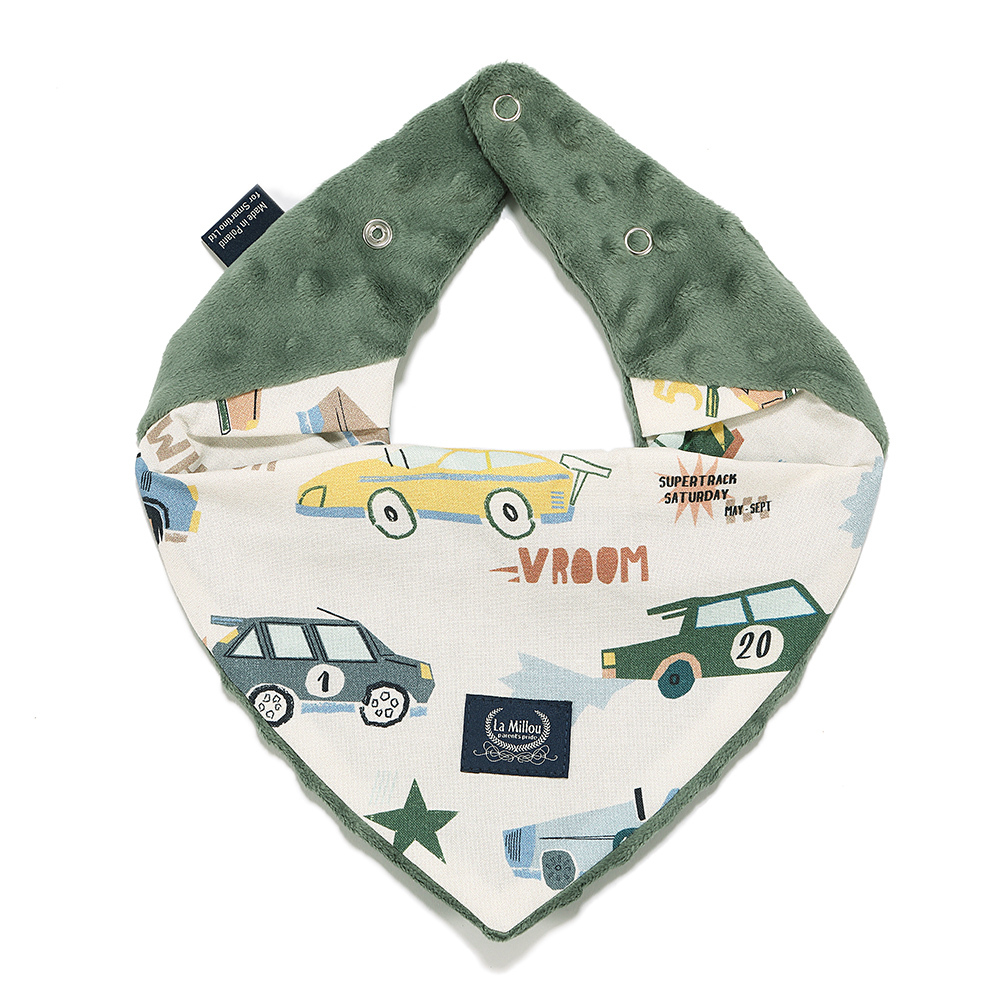 La Millou波蘭 豆豆圍兜領巾｜賽車總動員｜抹茶鮮牛奶