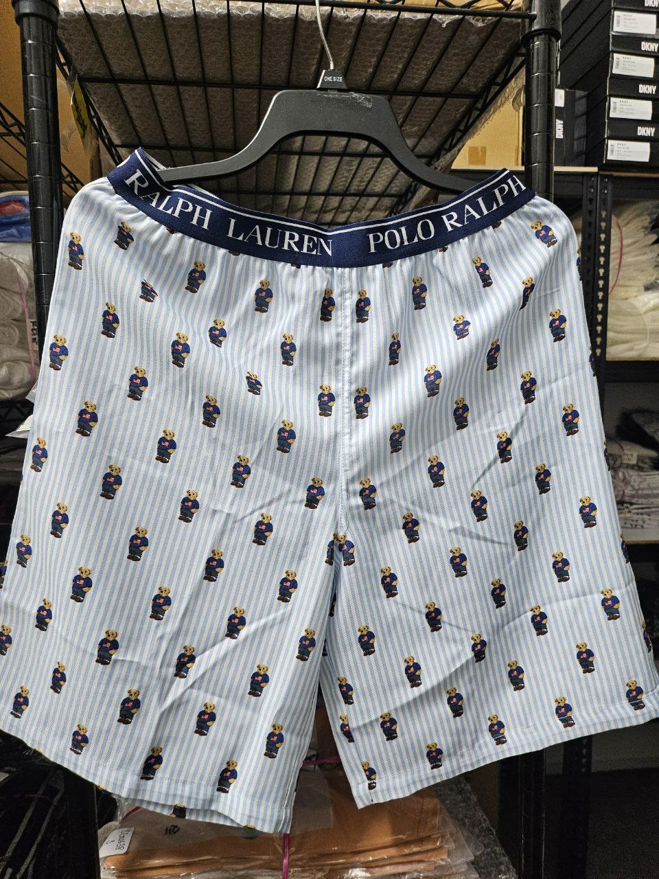 [S] PRL WHITE BEAR ALLOVER PRINT SHORTS, SRL173 (SRL173)