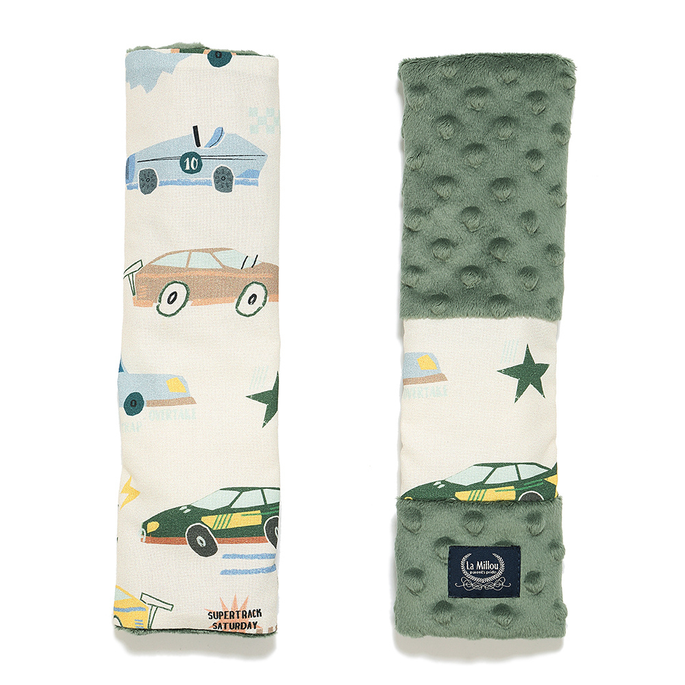 La Millou波蘭 豆豆安全帶保護套｜賽車總動員｜抹茶鮮牛奶