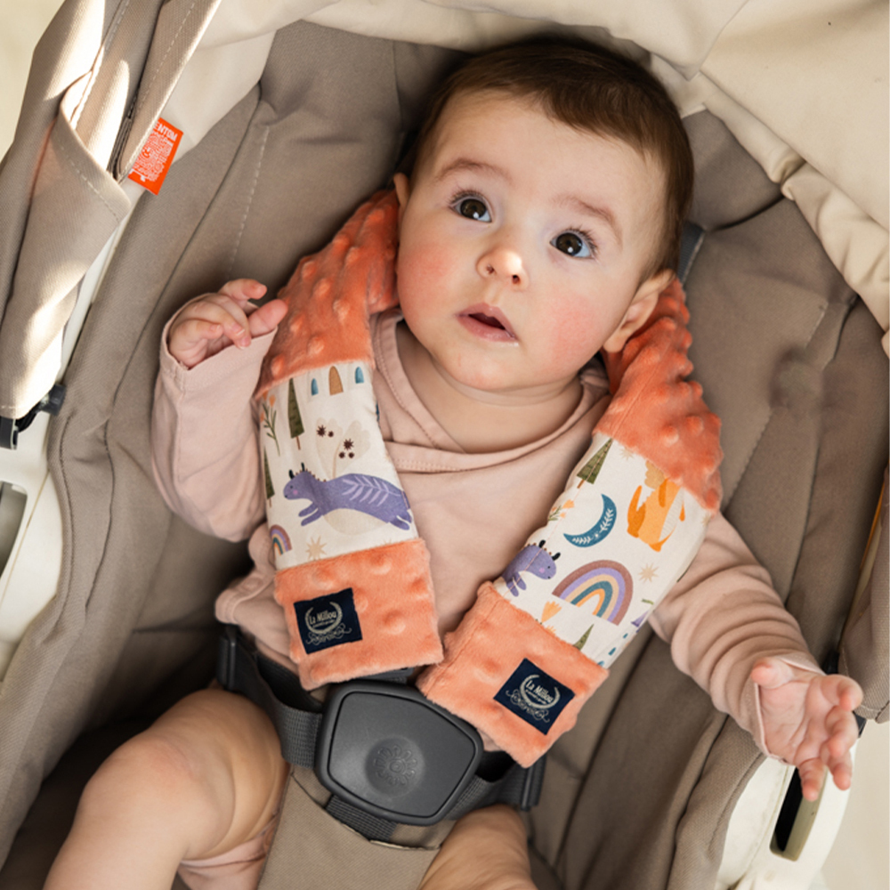 La Millou波蘭 豆豆安全帶保護套｜賽車總動員｜抹茶鮮牛奶