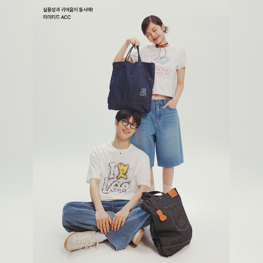 WACKY WILLY X LEE Denim Tote Bag  聯名 小飛人 牛仔 托特包