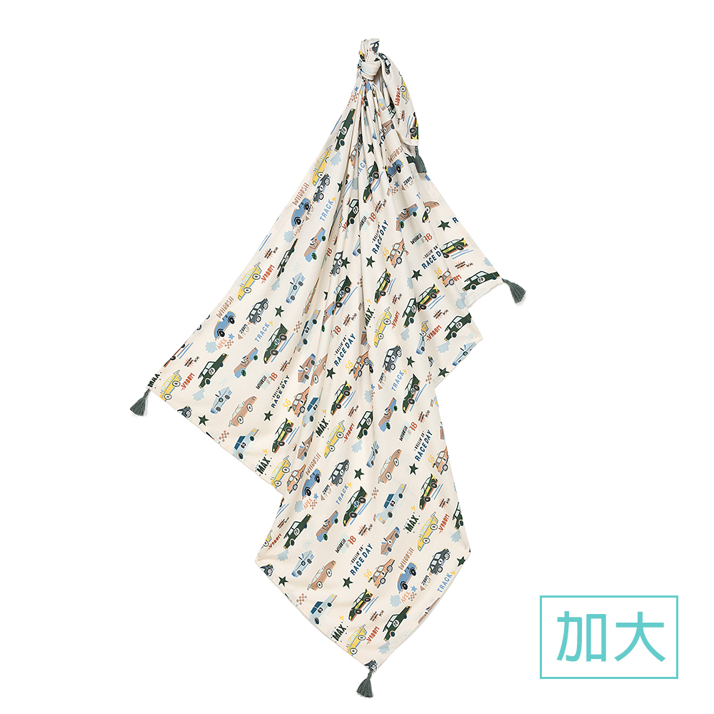 La Millou波蘭 竹纖涼感巾加大(140x110cm)｜抗菌包巾｜賽車總動員