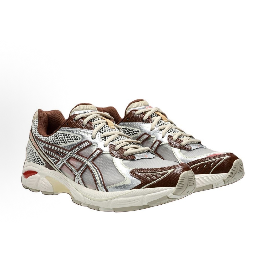 -(A1d)-ASICS X ABOVE THE CLOUDS GT-2160 CHOCOLATE BROWN 聯名 奶油白 棕銀 復古運動鞋-1203A654 100