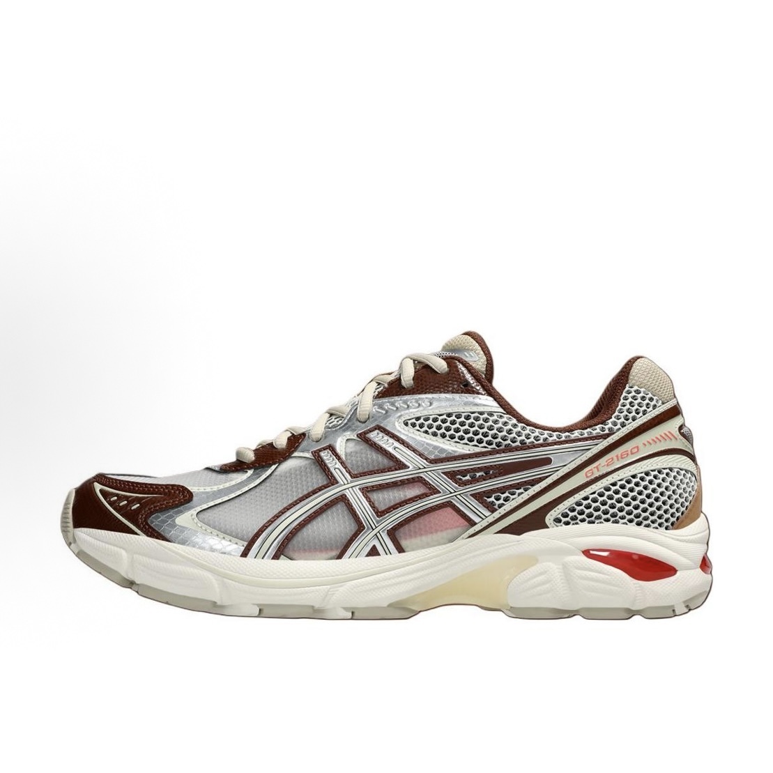 -(A1d)-ASICS X ABOVE THE CLOUDS GT-2160 CHOCOLATE BROWN 聯名 奶油白 棕銀 復古運動鞋-1203A654 100