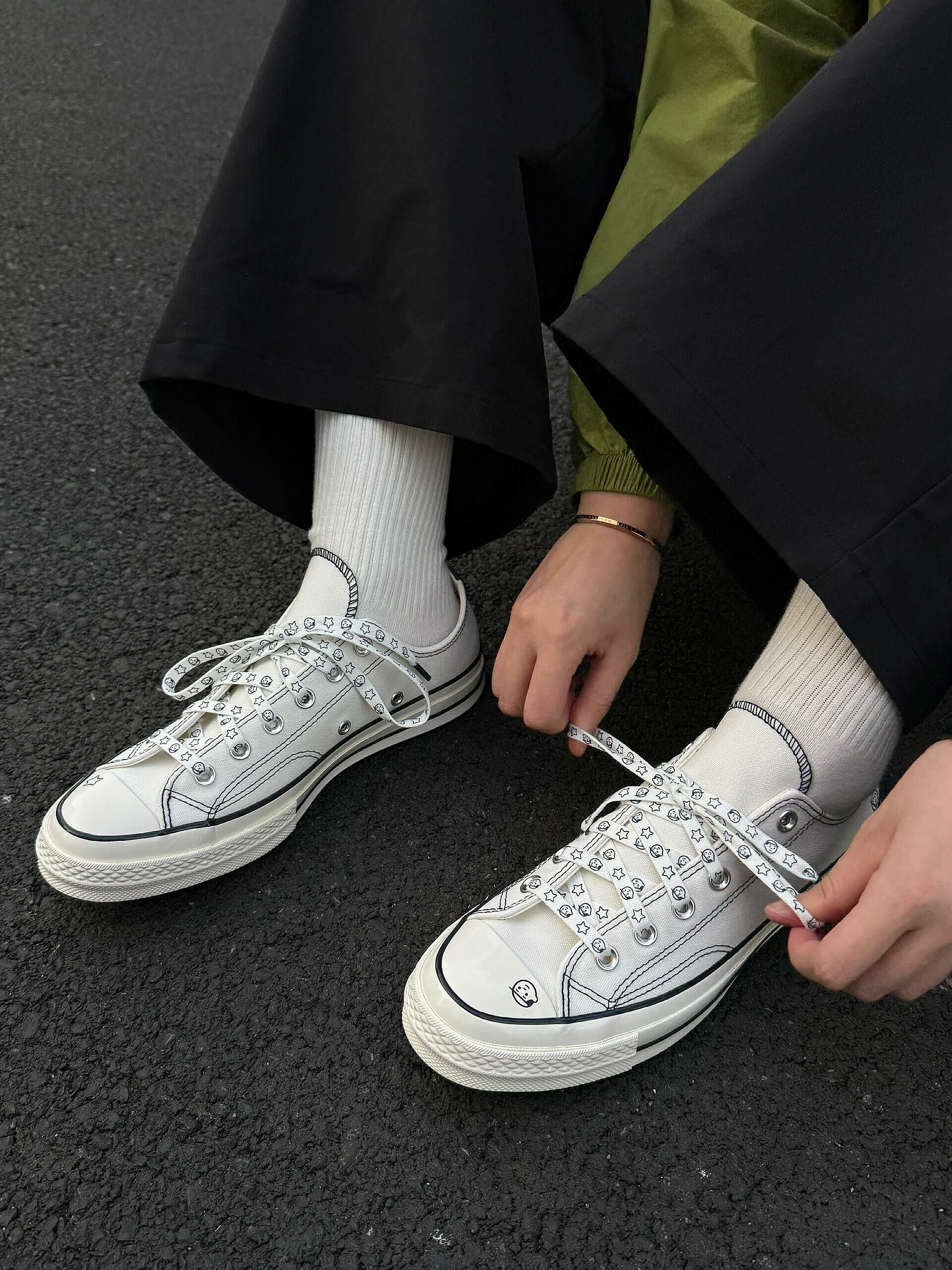 Noritake x Converse Chuck Taylor 1970 手繪風 外縫線 素描 插畫 白色 奶油底 帆布鞋 高低筒 A15787C A15788C/預購