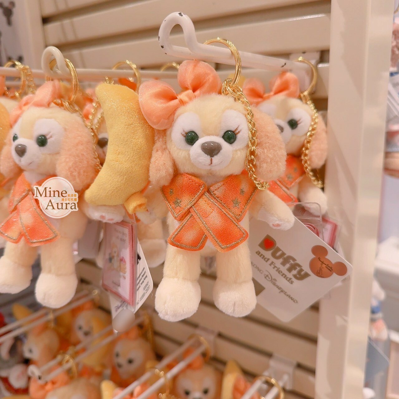 慶典氣球系列 可琦安 餅乾 CookieAnn 絨毛 吊飾 鑰匙圈 (可客製專屬刺繡字母) -香港迪士尼樂園