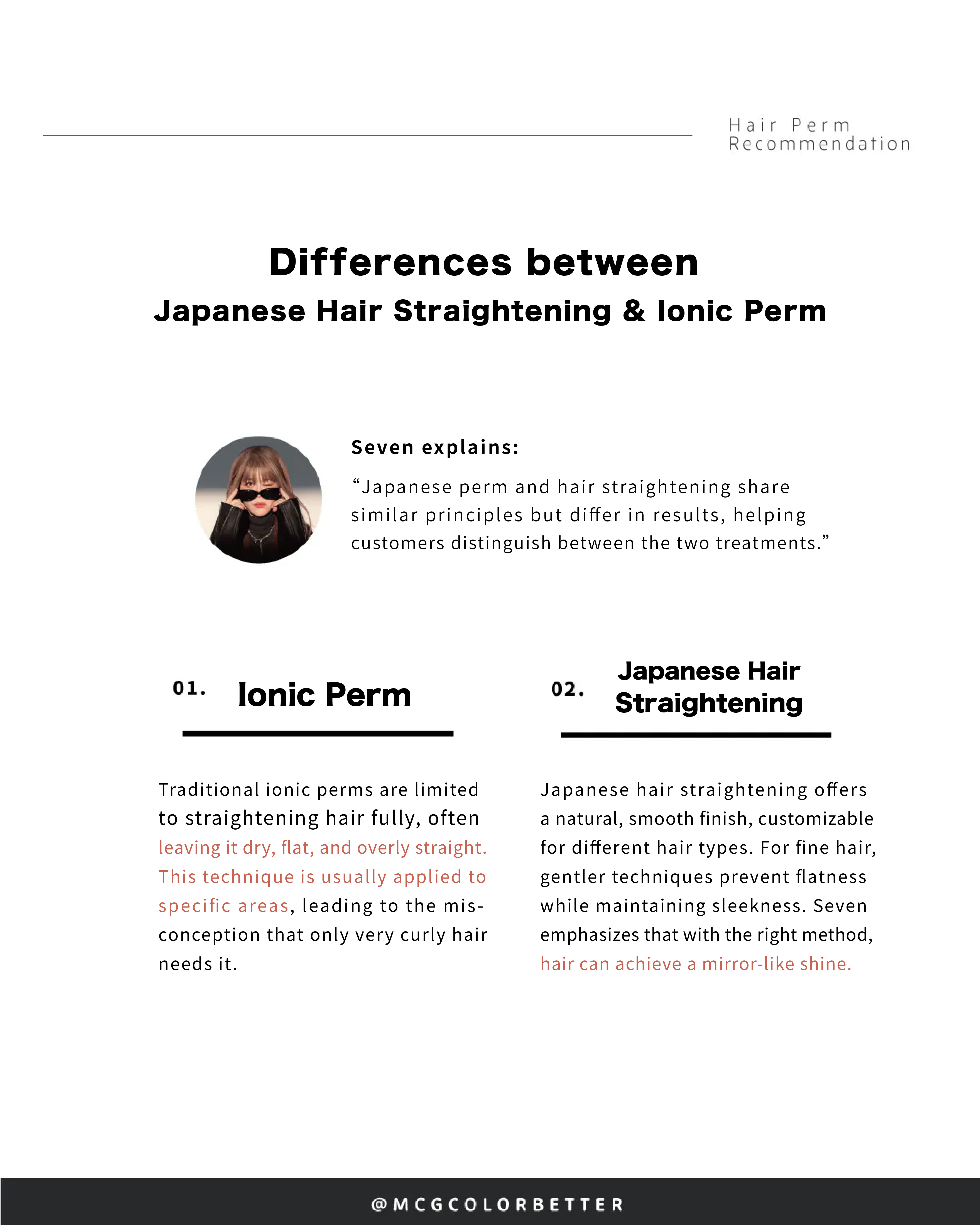 Differences between Japanese Hair Straightening and Ionic Perm