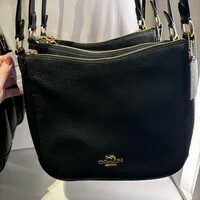 [S] COACH IM/BLACK CU960 PEBBLED LEATHER ELLIE FILE, 196395421060 (SCO1162)