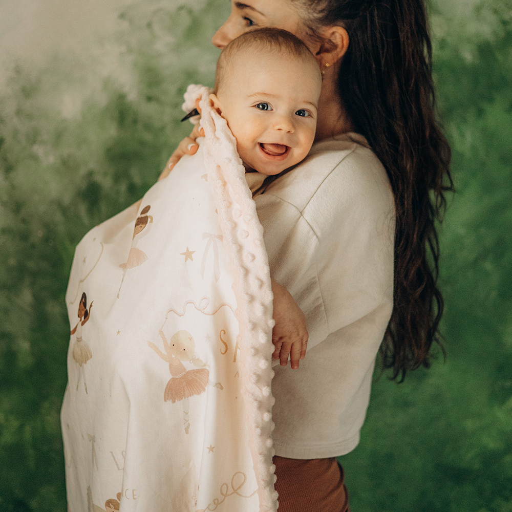 La Millou波蘭 單面巧柔豆豆毯加大｜旋轉芭蕾舞｜粉嫩氣質膚