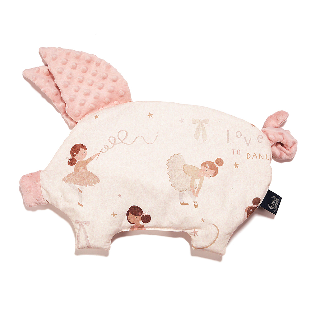 La Millou波蘭 豆豆小豬枕｜旋轉芭蕾舞｜粉嫩氣質膚