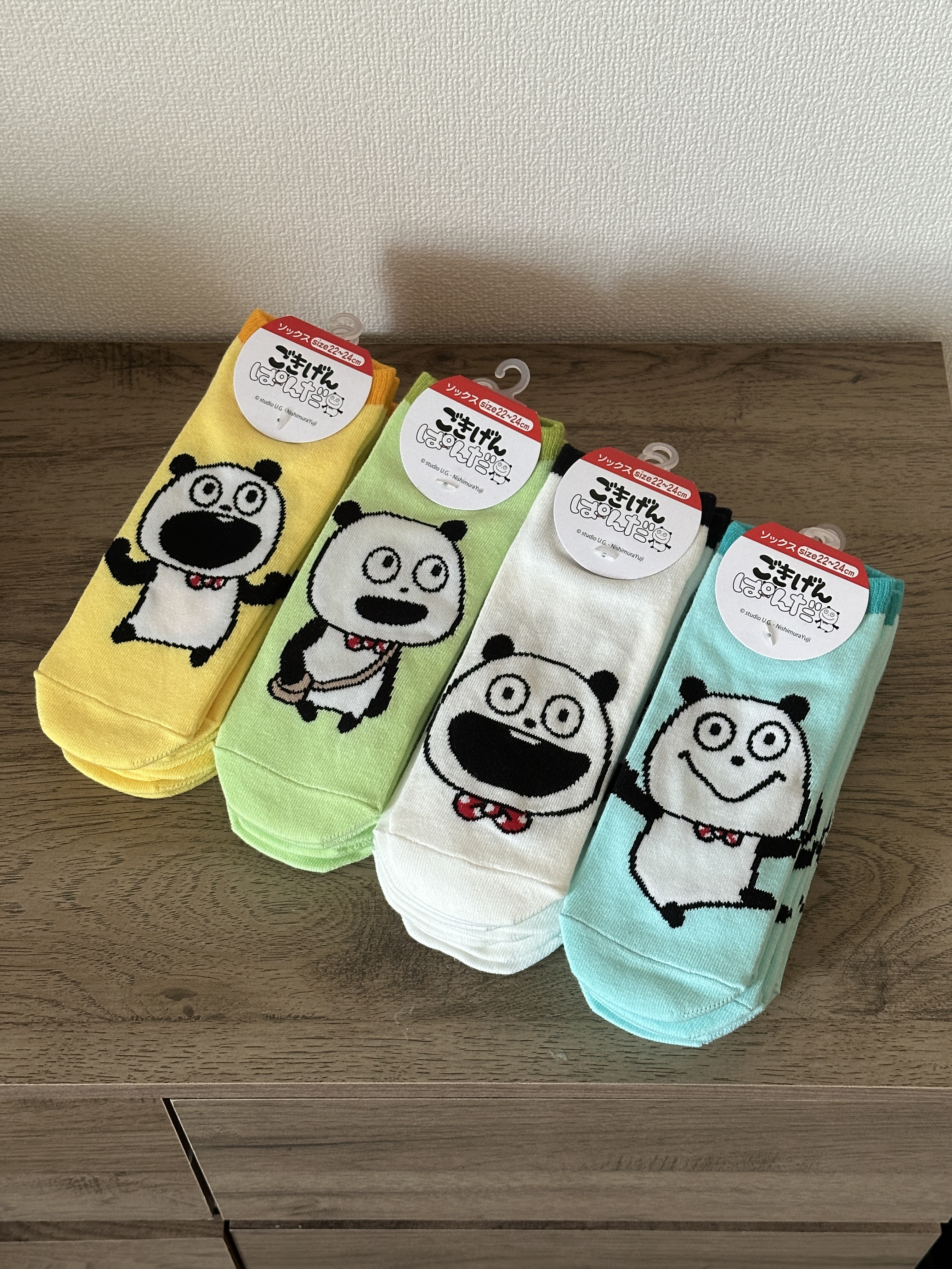 西村裕二開心熊貓踝襪