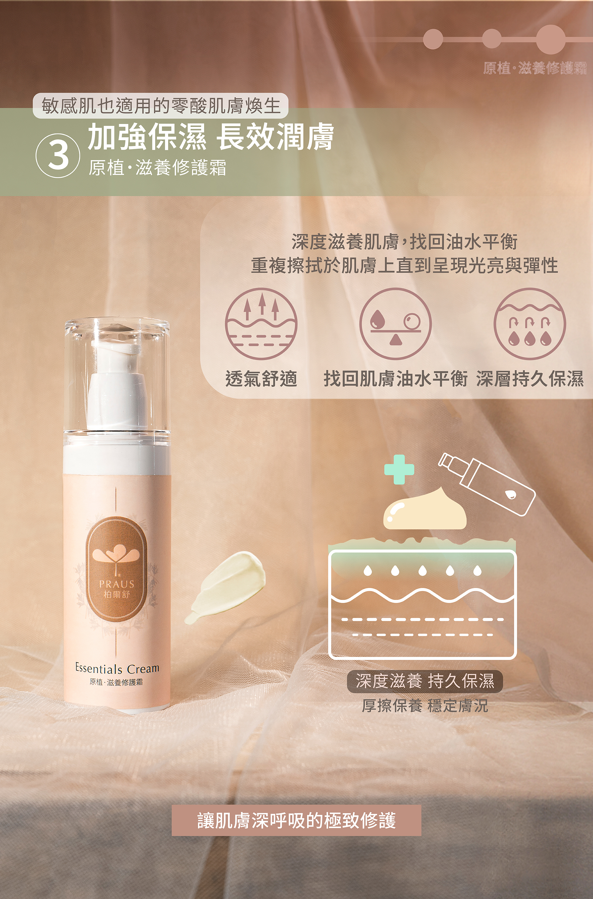 深度滋潤,敏感乳霜,透氣乳霜,粗糙肌膚,粗糙保養,毛囊角化,角質粗糙保養