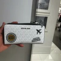 [S] MICHAEL KORS BRIGHT WHITE 36R5LCOZ3B COOPER TECH ZIP AROUND, 197853275911 (SMK1209)