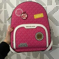 [S] MICHAEL KORS DRAGONFRUIT 35R5S8TB8B JAYCEE MD ZIP PKT BACKPACK LEATHER, 197853283183 (SMK1229)