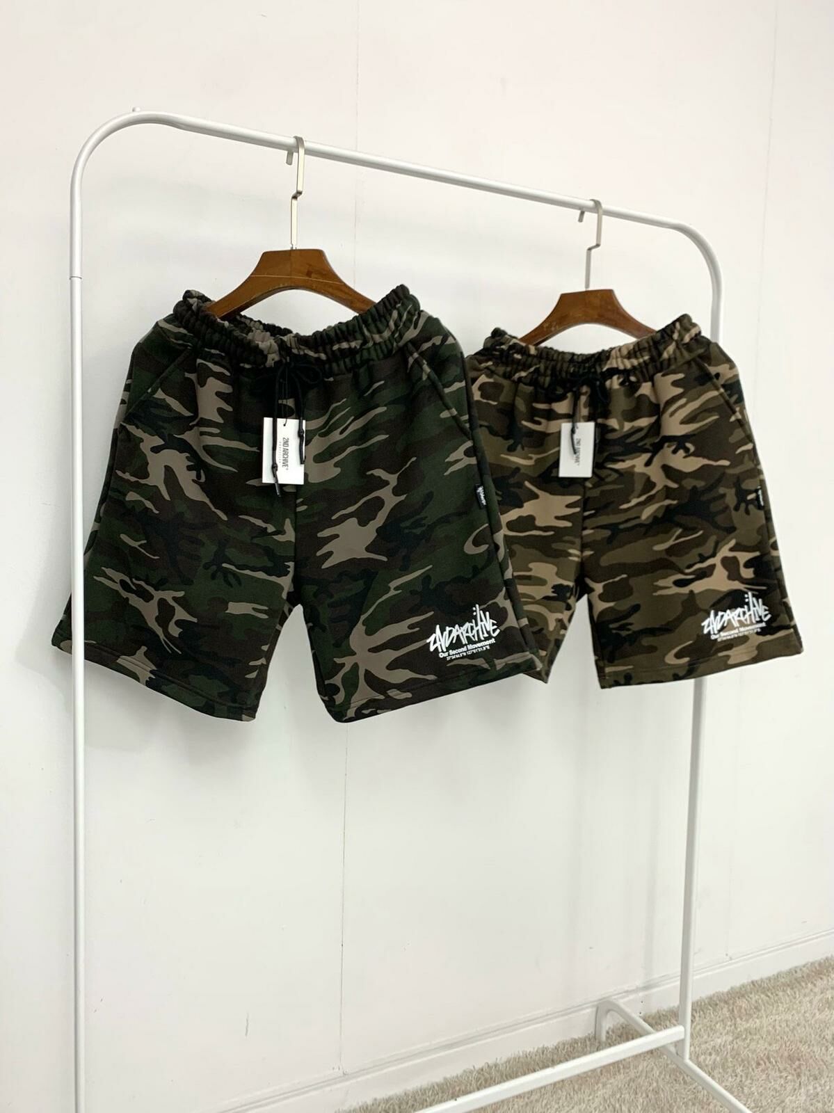 迷彩英文字短褲 2nd-241T