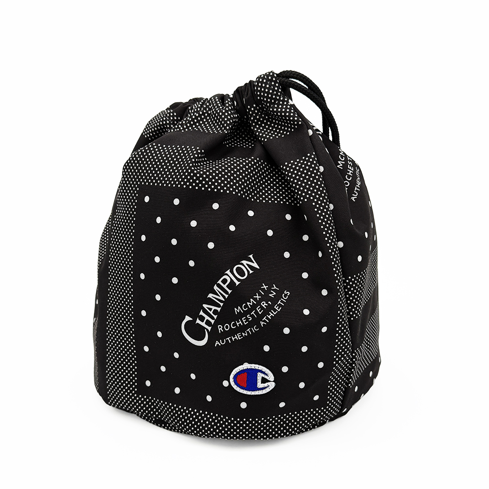 中性-日系 變形蟲 印花 束口包-黑色（C8-B705B-090）