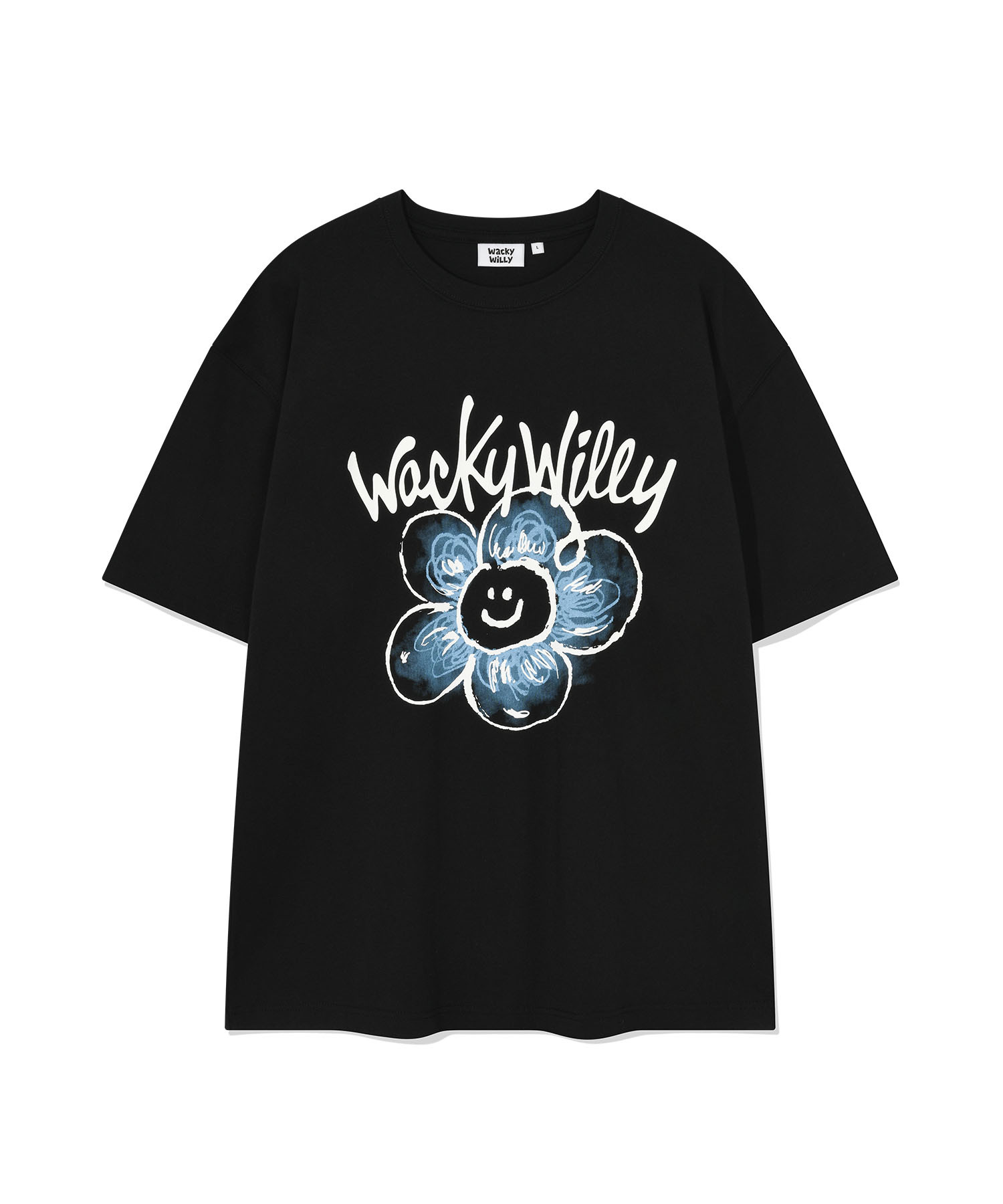 韓國 Wacky Willy 經典花朵 LOGO短袖上衣 品牌主打款 男女同款