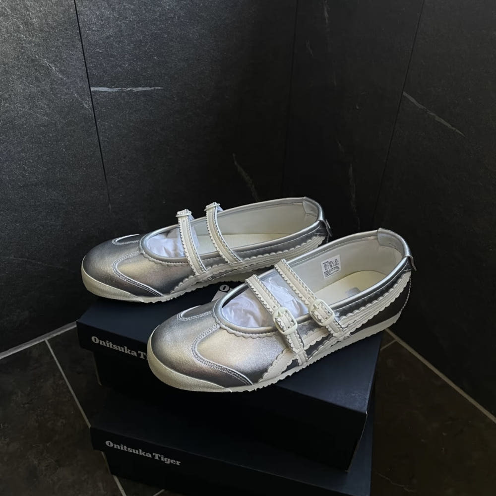 Onitsuka Tiger Mexico 66 TGRS 蕾絲花邊 白銀 鬼冢虎 瑪莉珍 芭蕾舞鞋 1182A660-020
