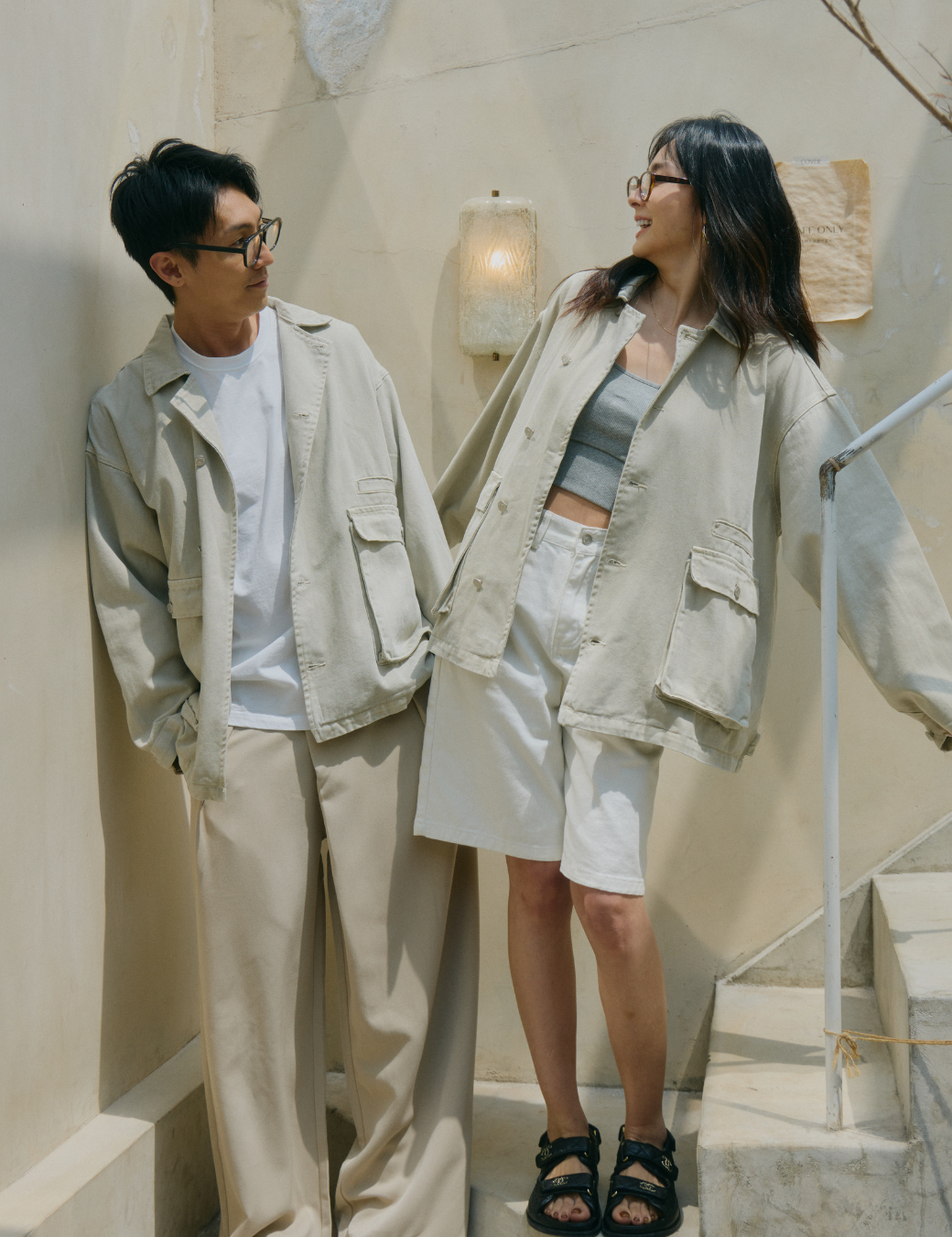 水洗口袋造型寬版外套（2尺寸）