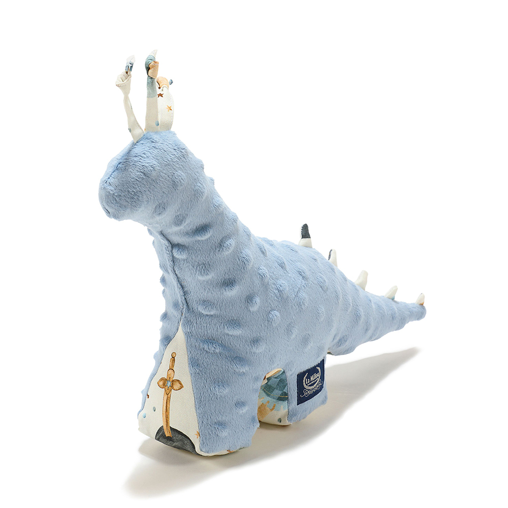 La Millou波蘭 豆豆恐龍玩偶｜仙履奇緣(藍底)｜哥倫比亞藍