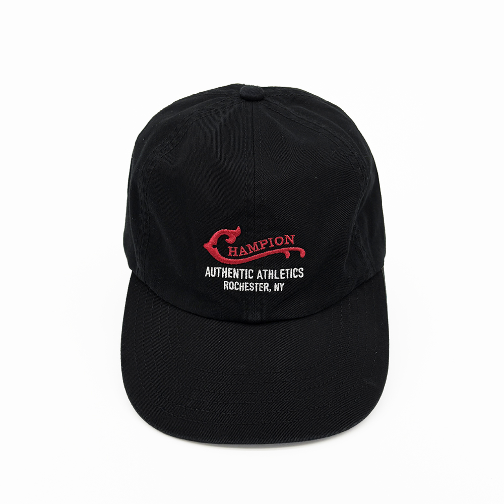 中性-日系 LOGO 刺繡 棒球帽-黑紅色（C8-B701C-090）