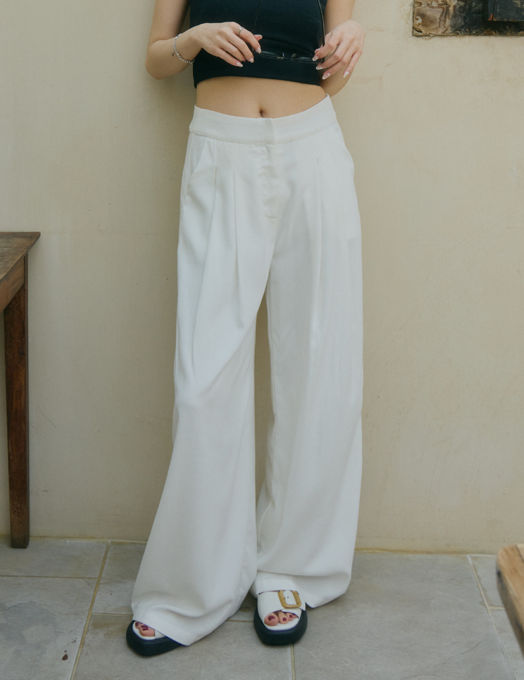 舒適寬版棉麻長褲（6尺寸）