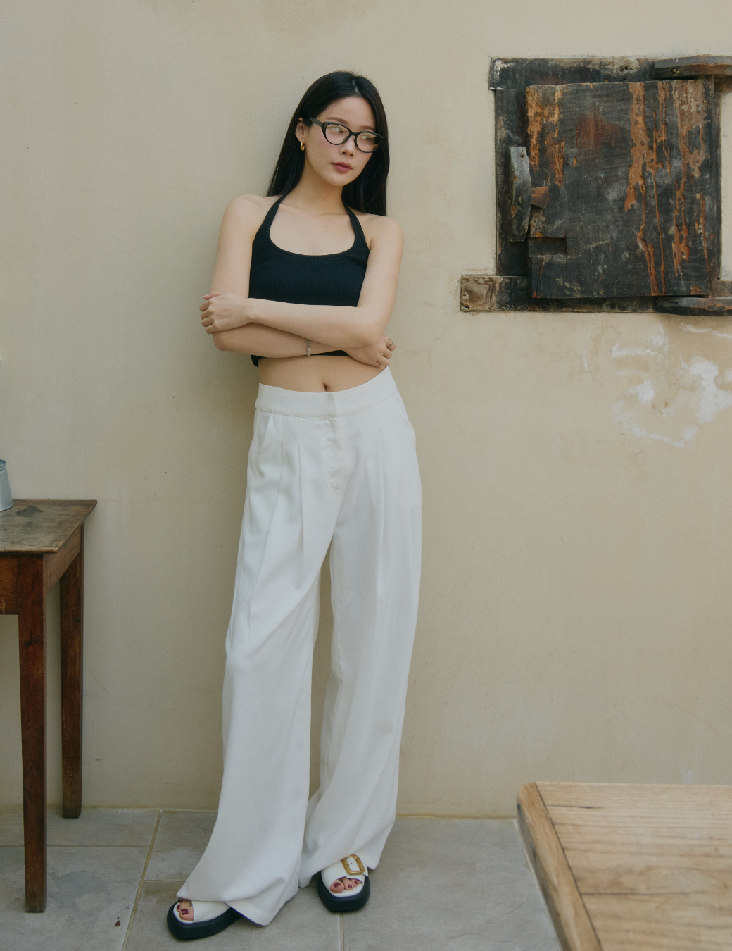 舒適寬版棉麻長褲（6尺寸）