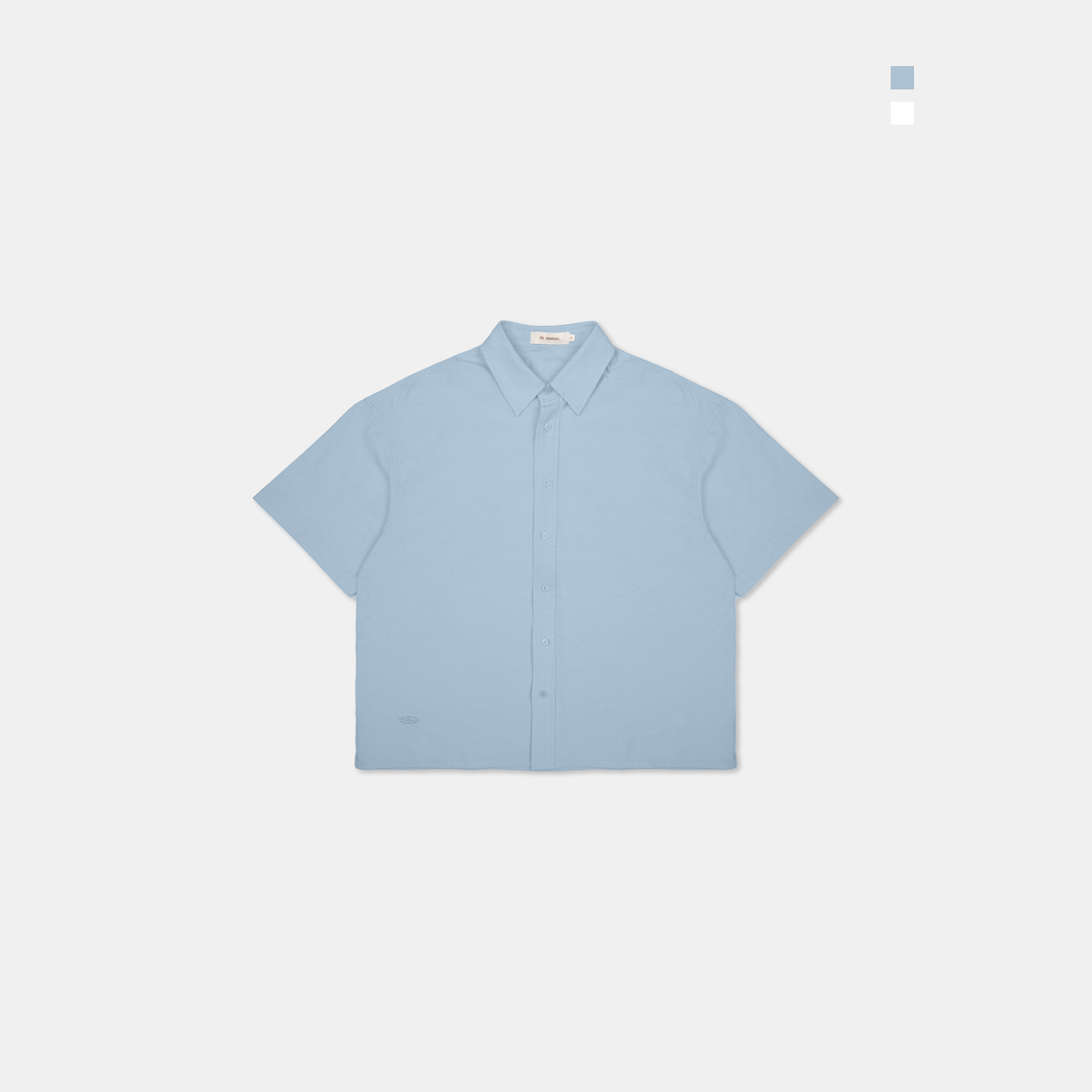 SIMON MADE TS-2509 日常生活 BOXY 牛津 短袖 襯衫