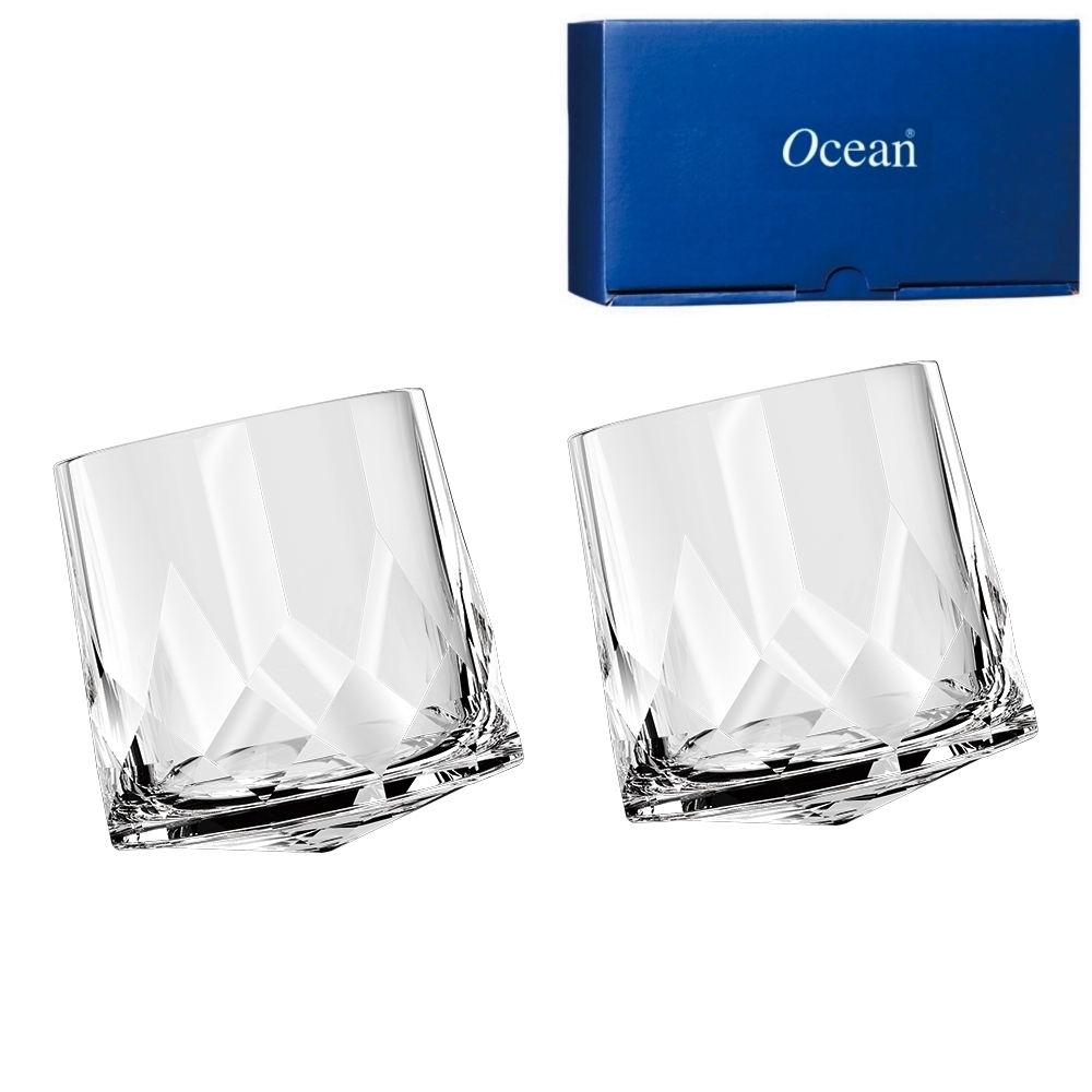 Ocean Connexion 旋轉威士忌杯-305ml/2入禮盒組