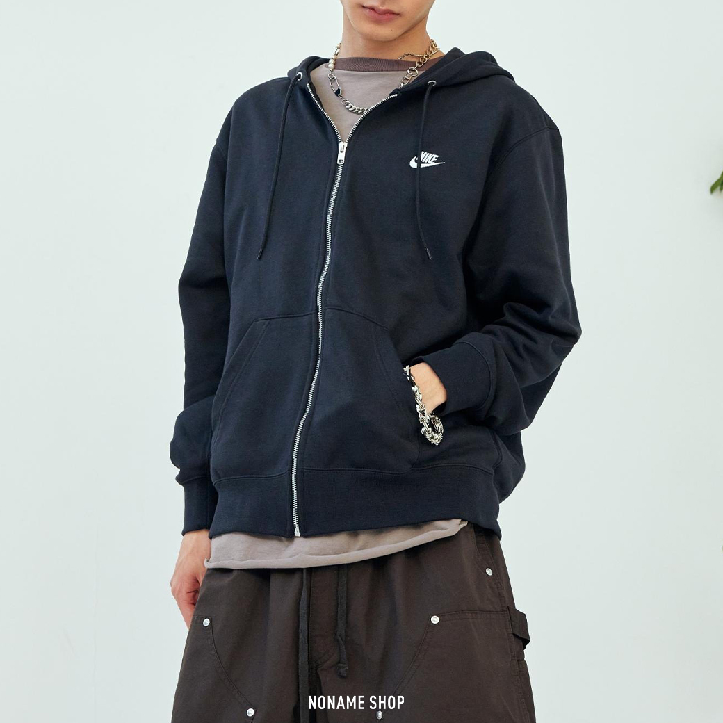 NIKE CLUB 法國毛圈 字勾 連帽 棉質 外套 兩色 (男款)