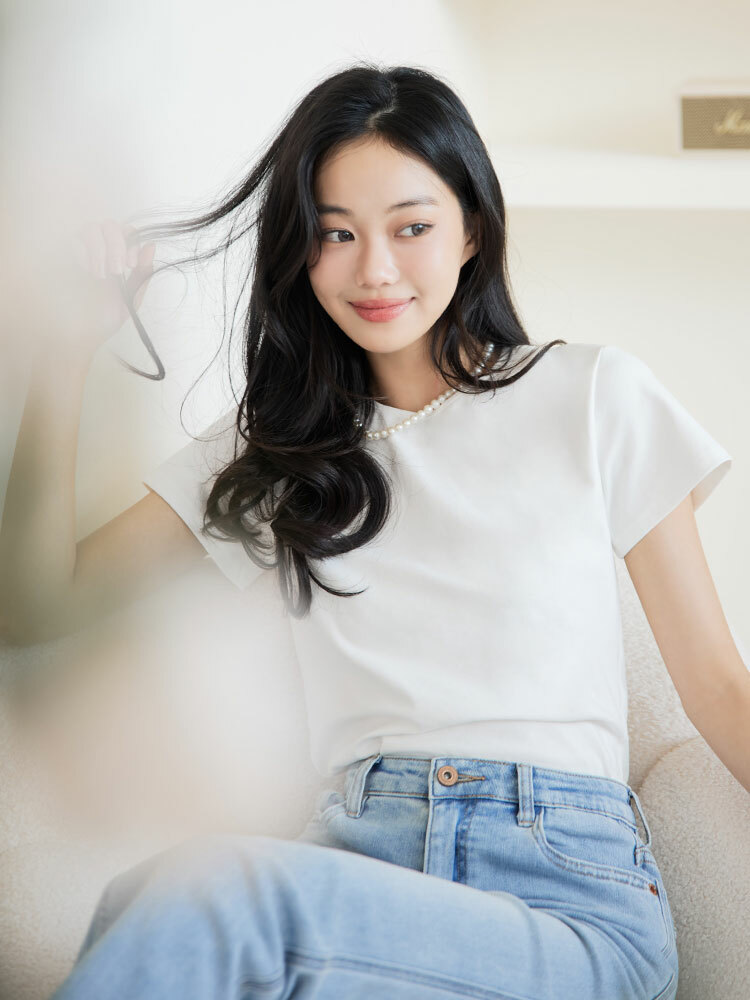 修身質感彈性上衣