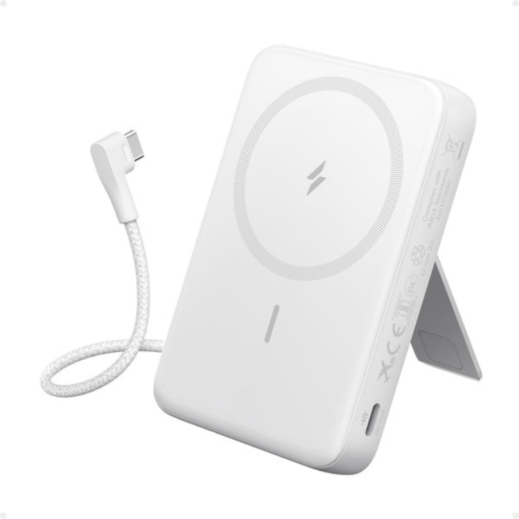 Anker Zolo Power Bank (10K, Magnetic, Built-In USB-C Cable)