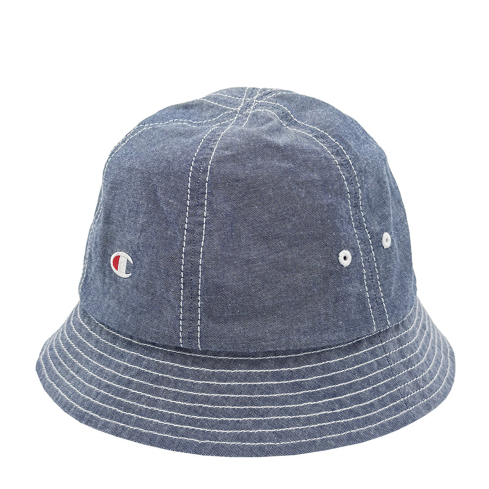 中性-日系 小C 刺繡 丹寧 鐘型帽-深藍色（C8-B707C-736）