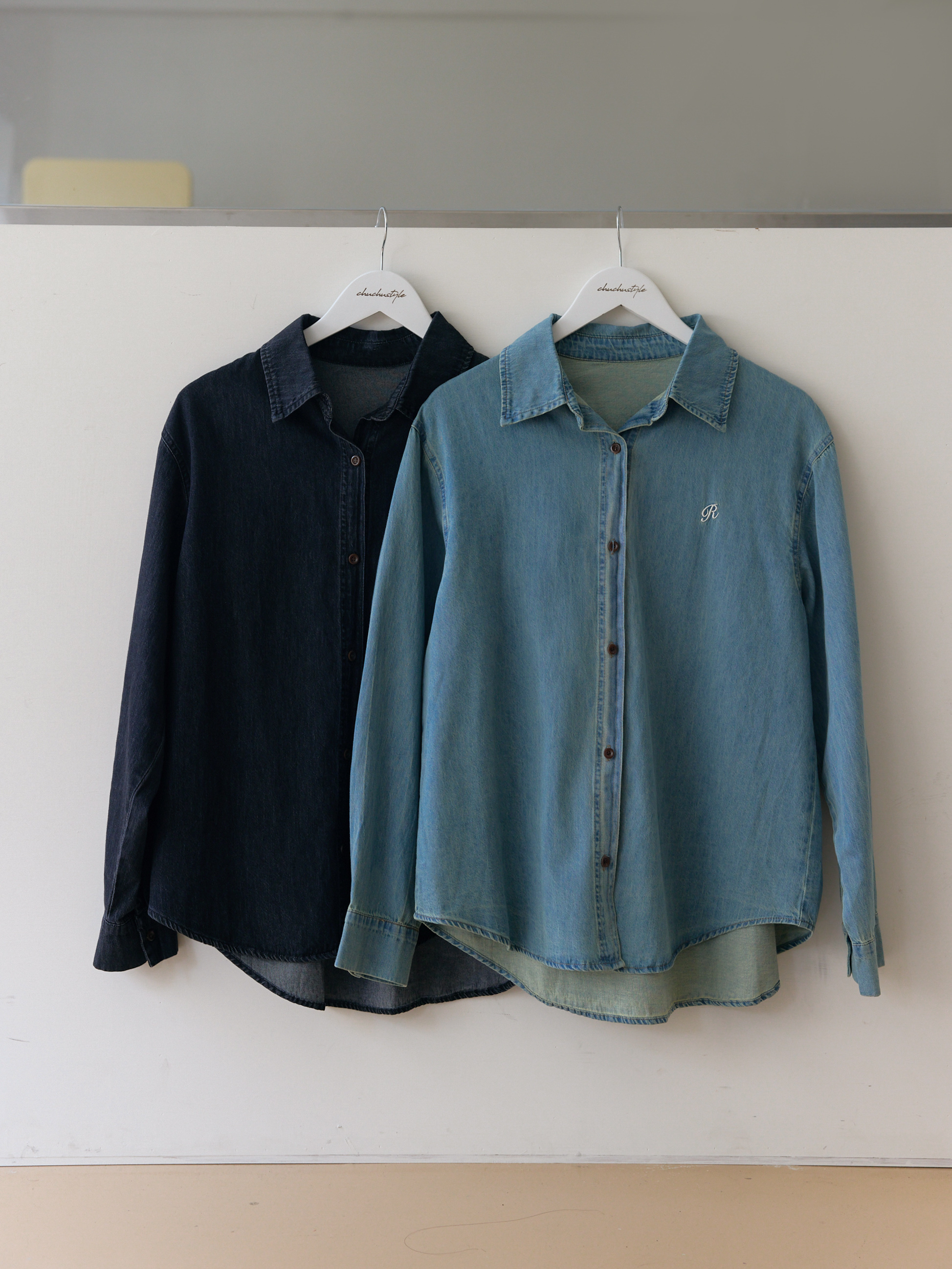 刺繡軟料牛仔外套