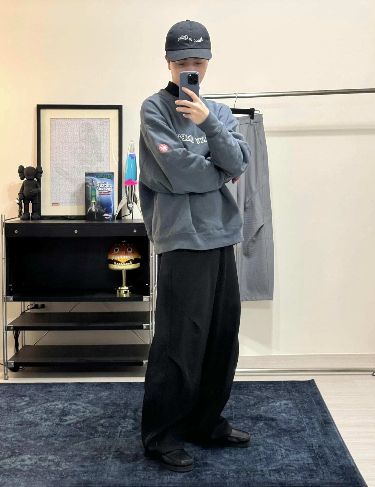 Doupicks 闊腿打褶落地西裝褲 日系選品