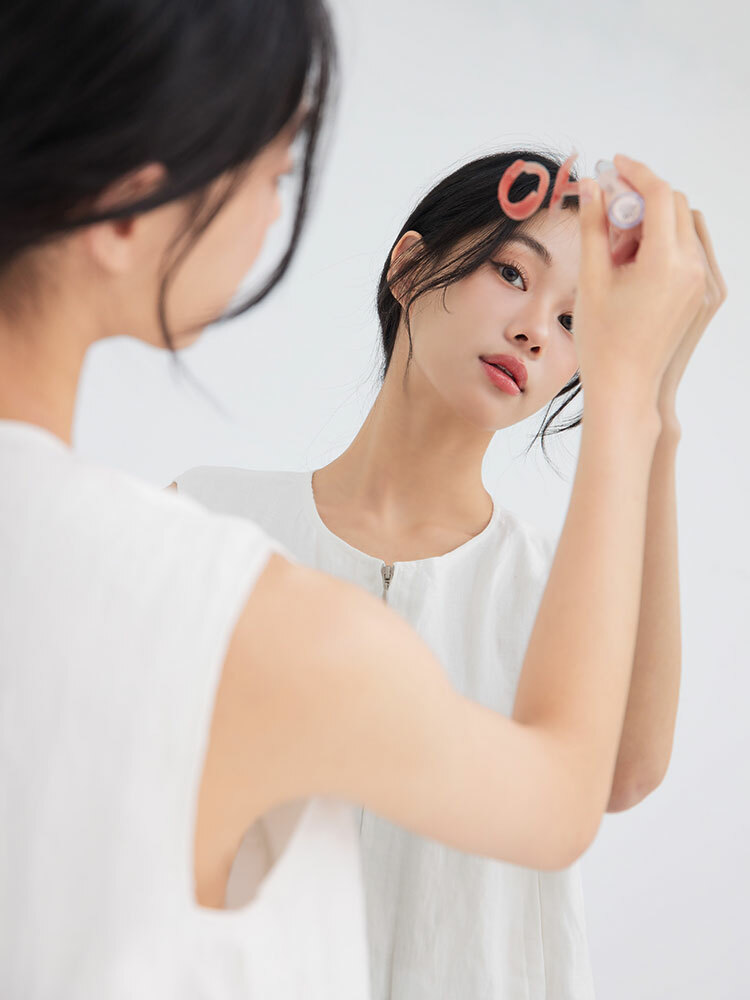 復古麻料拉鍊無袖上衣