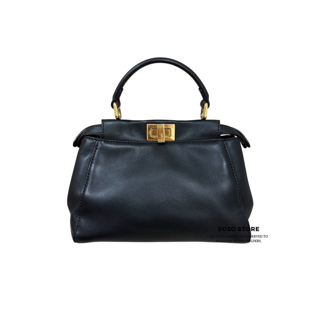 Fendi Peekaboo Bag - Black / Ghw
