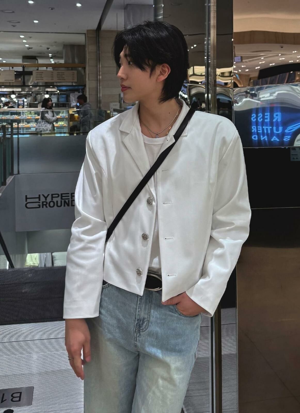 淨色企領西裝褸 1990S-006JK