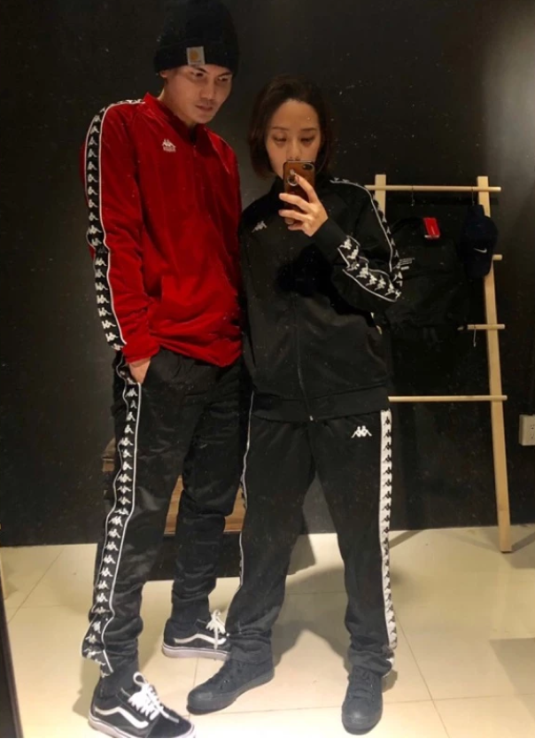 現貨 KAPPA 紅黑串標外套 情侶款 LOGO 運動套裝 修身顯瘦 男女款