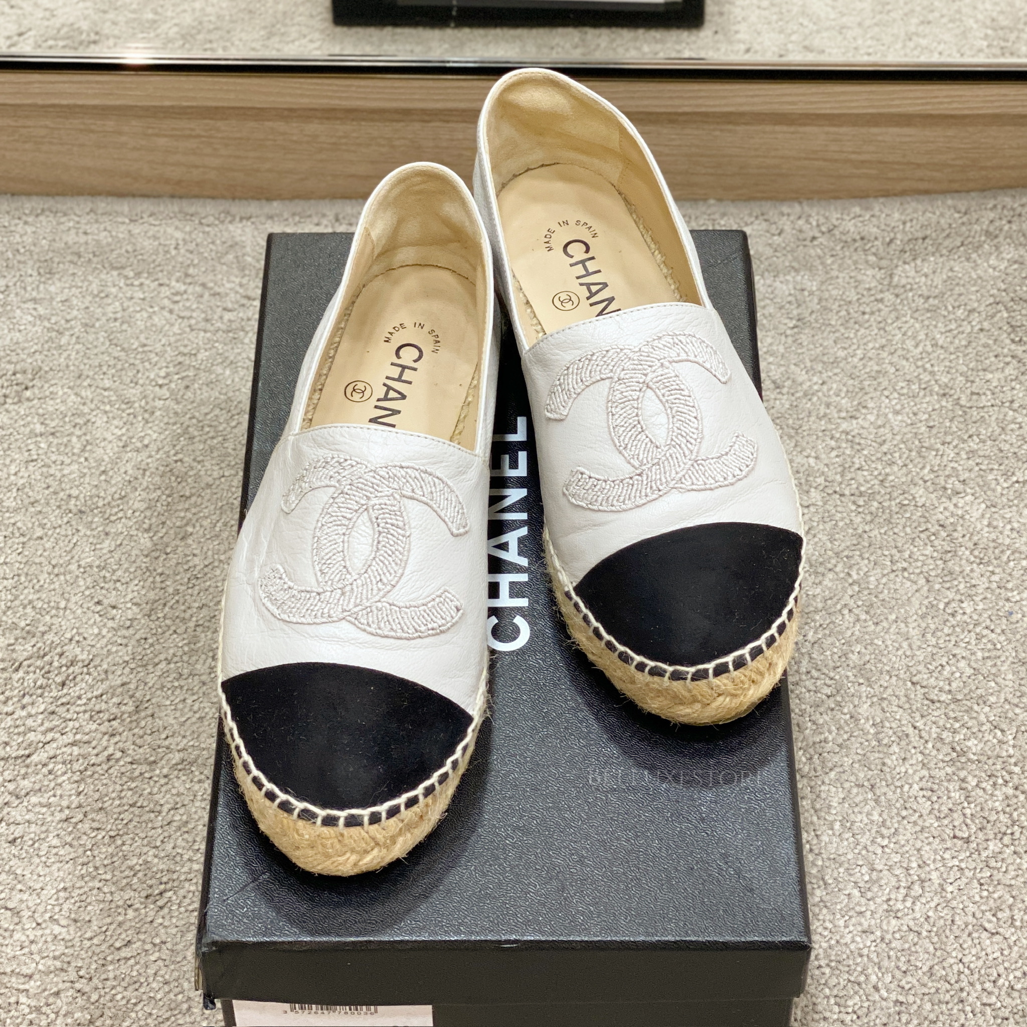 Pre Order Chanel Espadrilles Canvas Pre-owned] Chanel