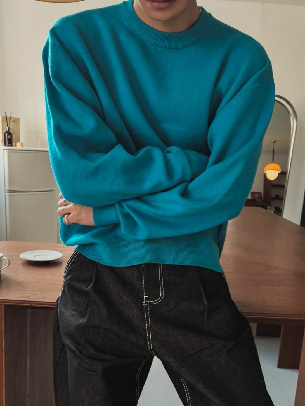 淨色圓領針織衫 OUR ROOM-049T