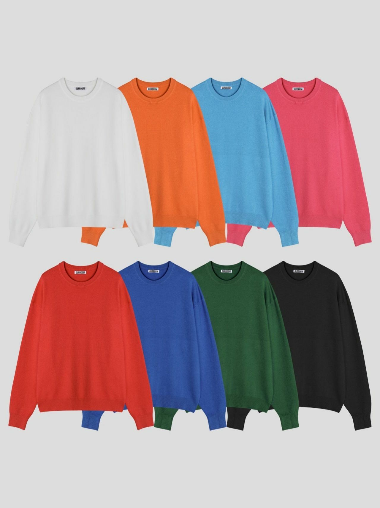 淨色圓領針織衫 OUR ROOM-049T